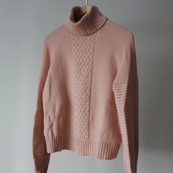 Twik by Simons Pink Turtleneck Sweater Size Small - Picture 5 of 9